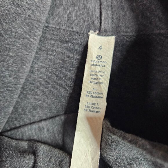 Lululemon Women's Dark Heather Grey Coast Easy Wrap Button Jacket Sz 4 - Picture 7 of 10